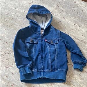 Levi’s infant front zip jean jacket.  Size 24 months